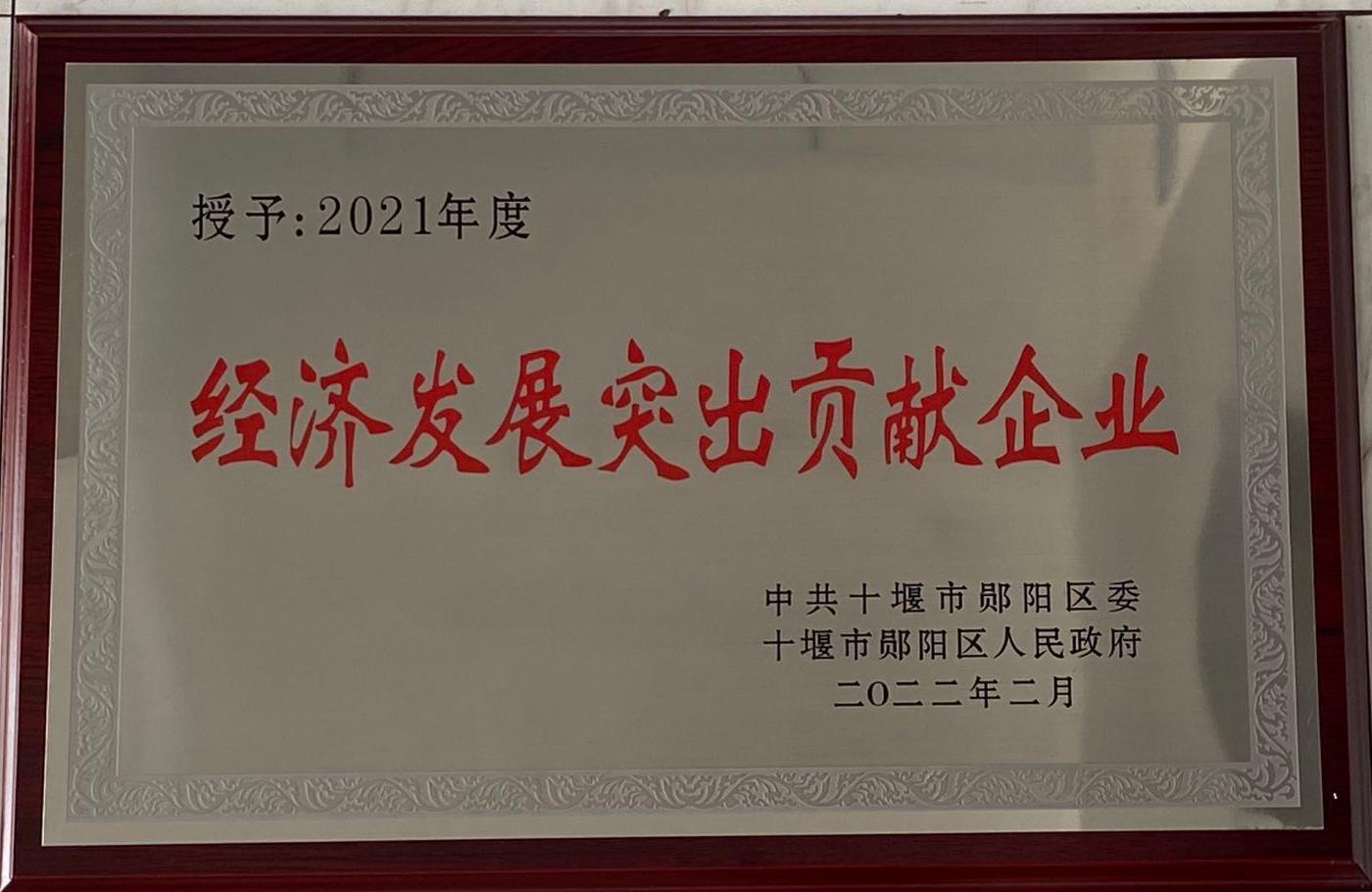 經(jing)濟發展(zhan)突出貢(gong)獻企業(ye)