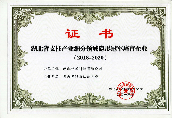 湖(hu)北省隐形(xing)冠軍培育(yu)企業2018